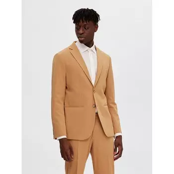 Блейзер Selected Slim-Liam, бежевый