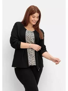 Блейзер sheego Taillierte Jacke, черный