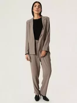 Блейзер ширли с длинным рукавом Soaked In Luxury, цвет Brindle