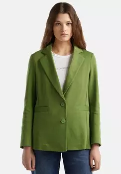 Блейзер SINGLE-BREASTED SLIGHTLY FITTED WAIST United Colors of Benetton, зеленый