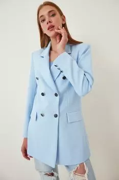 Блейзер - Синий - Классический крой Happiness stanbul, синий