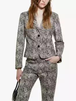 Блейзер SISLEY Snake Print Satin, разноцветный