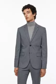 Блейзер скинни H&M, серый