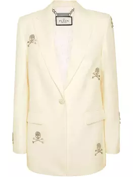 Блейзер Skull Strass Philipp Plein, белый