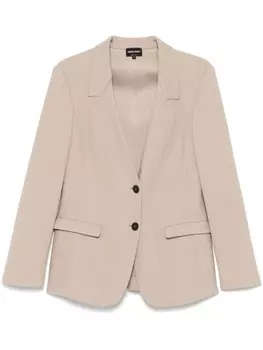 Блейзер со швами Giorgio Armani, нейтральный цвет