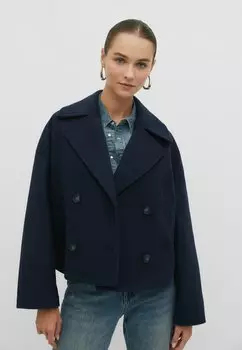 Блейзер Soft Wrap Stradivarius, цвет dark blue