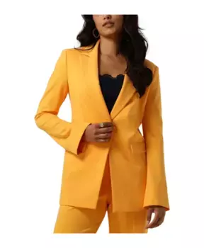 Блейзер средней длины из двойного джерси Beaumont, оранжевый