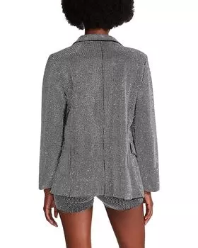 Блейзер Steve Madden Aya Blazer, серебряный