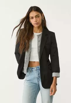 Блейзер Stradivarius, черный