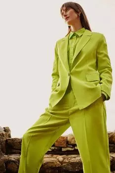 Блейзер свободного кроя DeFacto, зеленый