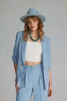 Блейзер свободного кроя Gusto, синий