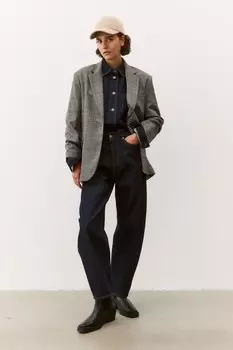 Блейзер свободного кроя H&M, серый