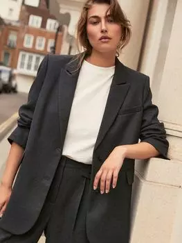 Блейзер свободного кроя Mint Velvet, темно-серый