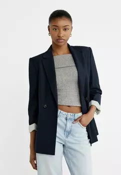 Блейзер TAILORED WITH BUTTONS Stradivarius, цвет dark blue