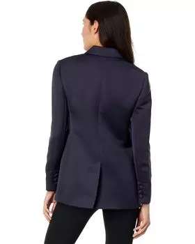 Блейзер Ted Baker Seraph Double-Breasted Satin Boyfriend Blazer, синий
