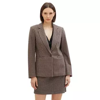 Блейзер Tom Tailor 1037912 Checked, коричневый