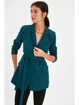 Блейзер trendyol, цвет petrol