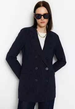 Блейзер Trendyol Modest, темно-синий
