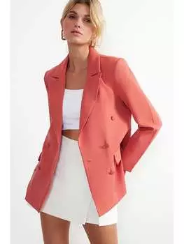 Блейзер trendyol, розовый