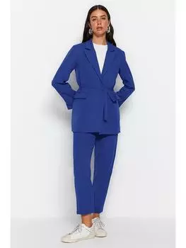 Блейзер trendyol, темно-синий