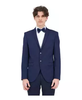 Блейзер узкого кроя Midnight Selected Homme, синий