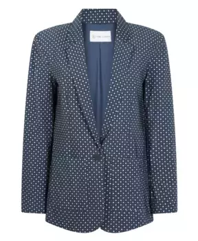 Блейзер Валета с геометрическим принтом | Jane Lushka, синий