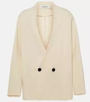 Блейзер velma оверсайз из смесовой шерсти Fforme, бежевый