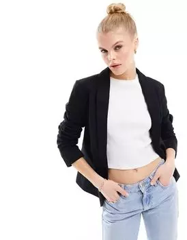 Блейзер Vero Moda из черного эластичного трикотажа на подкладке