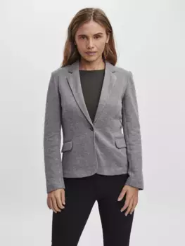 Блейзер Vero Moda из джерси "VMJULIA LS BLAZER", серый