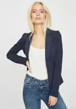 Блейзер Vero Moda из джерси "VMJULIANE LS BLAZER DNM EXP", цвет Total Eclipse