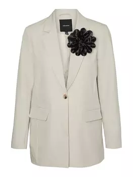 Блейзер Vero Moda с цветком, бежевый