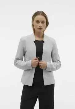 Блейзер Vero Moda, светло-серый меланж