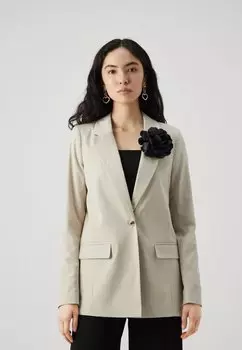 Блейзер Vmtess Loose Flower Vero Moda, бежевый