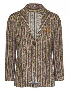 Блейзер в цветочную полоску Vivienne Westwood, синий