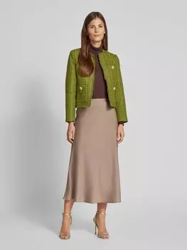 Блейзер в стиле букле, модель «TINA» Mango, оливковый