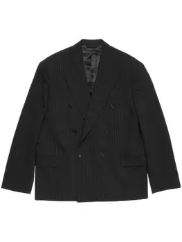 Блейзер в тонкую полоску Acne Studios, черный