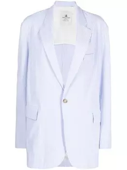 Блейзер в тонкую полоску Denimist, синий