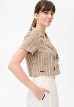 Блейзер WOOLY blue shadow, бежевый