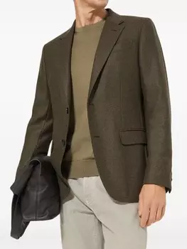 Блейзер Zegna Oasi, зеленый