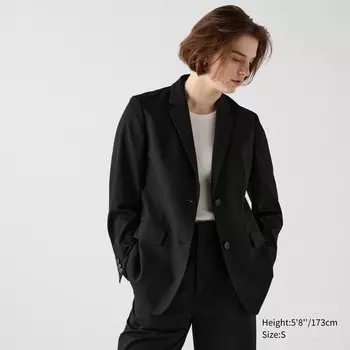 Блейзер-жакет UNIQLO, черный