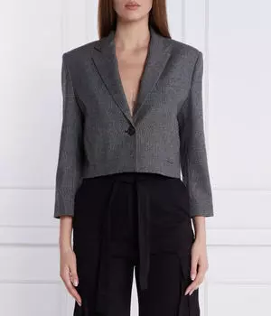 Блейзер женский Pinko с укороченными рукавами, черный