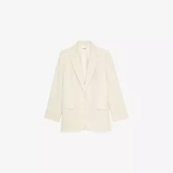 Блейзер женский Zadig&Voltaire Viva с однобортной застежкой, ванильный
