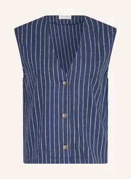 Блейзер-Жилет mschelmaia со льном Msch Copenhagen, синий