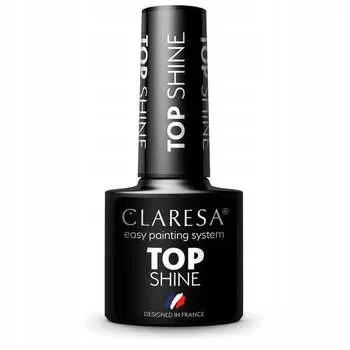 Блеск 5г под пылью, блестящий цветной гибридный лак Claresa top