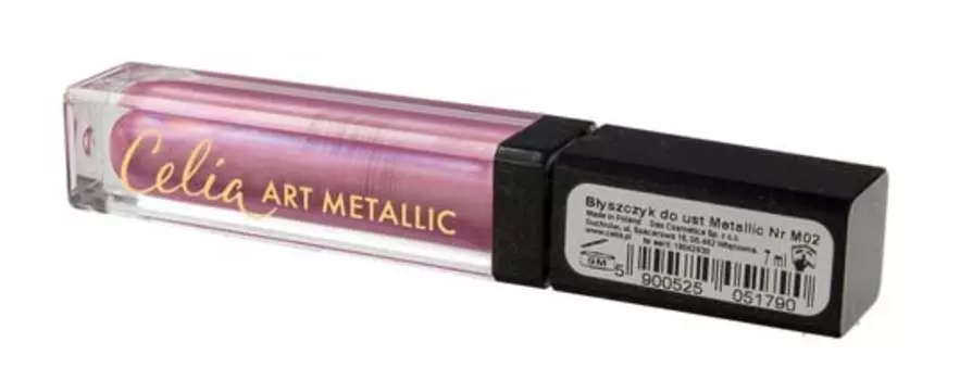 Блеск для губ 02, 7 мл Celia, Art Metallic