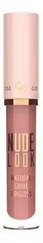 Блеск для губ 02 Pinky Nude, 4 г Golden Rose, Nude Look