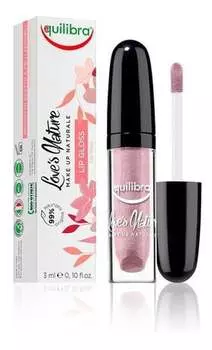 Блеск для губ 03 Rose Orchid, 3 мл Equilibra, Love's Nature