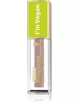Блеск для губ, 103 Peach Essence, 5 мл Delia, Cream Glow Gloss Be Glamour, I'm Vegan, Delia Cosmetics