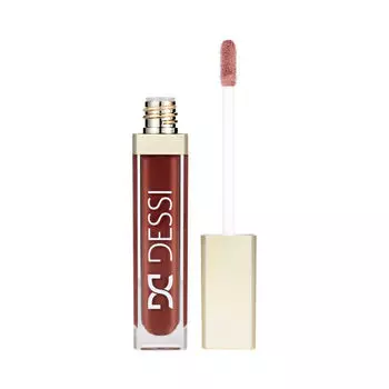 Блеск для губ 115 шоколадный, 5,5 мл Dessi Cosmetics Creamy cover lip tint, цвет 115 chocolate