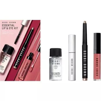Блеск для губ Bobbi Brown Crushed Oil-Infused Gloss, LongWear Cream Shadow Stick in Glimmer 1,6 g + Smokey Eye Mascara 5,9 ml + Crushed Oil Infused Gloss in der Farbe New Romantic 6 ml + Instant LongWear Makeup Entferner 30 ml / 1 Stk.